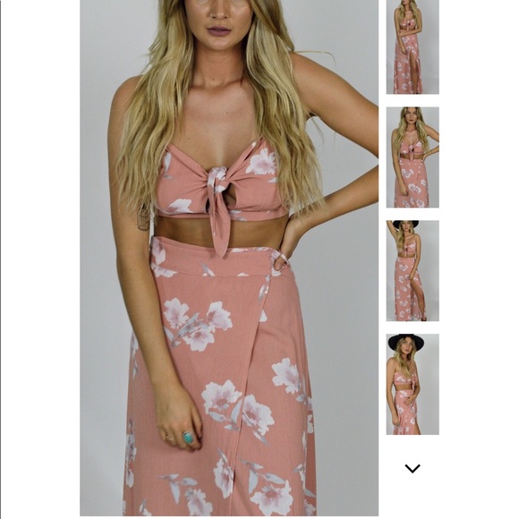 Floral Maxi Skirt Set - Picture 4 of 6